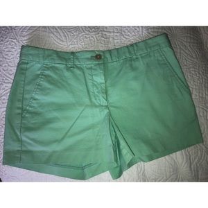 Mint green GAP chino shorts